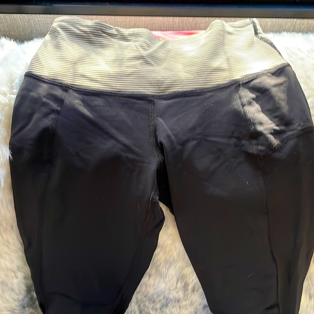 Lulu lemon black 3/4 workout pant
